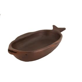 Pomaireware Clay Individual Fish Baking Dish, 12 Ounce