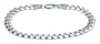 14k White Gold 6.9mm Italian Curb Link Bracelet, 8"