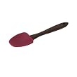 Island Bamboo 40793 Silicone Spoonula Scraper with Rainbow Bamboo Wood Handle, 11-1/2 Inches