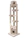 Molly and Friends Pinnacle Extra-Large 7-Foot-Tall Premium Handmade Cat Furniture with Sisal, Beige