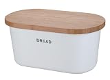 Produkt-Bild: Zeller 25351 Brotkasten, Melamin/Bambus / 39 x 23 x 18.5, wei&szlig;
