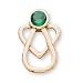 The Perfect 14K Yellow Gold With Me Always May Birthstone Angel Pin - 12X7MM