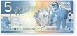 Hockey Canada $5 Currency Winter Scenes for a Unique Canada Christmas Card