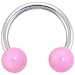 Light Pink MIRACLE BALL Horse Shoe Circular Barbell