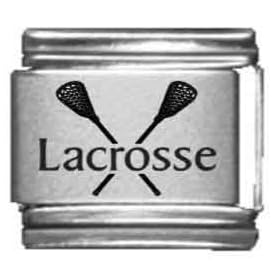 Clearly Charming Lacrosse Laser Italian Charm