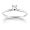 10k White Gold Princess Cut Solitaire Diamond Engagement Ring (1/10 ct, J-K Color, I2-I3 Clarity), Size 5