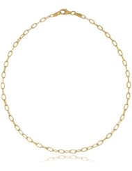14k Gold Textured Rolo Link Anklet (Ankle Bracelet)