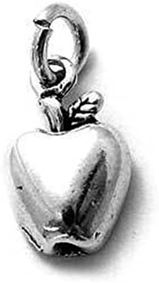 Sandra Creative Design Silver-tone Apple Charm