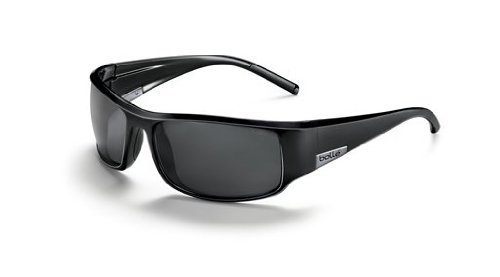 Bolle King Sunglasses, Shiny Black with Polarized T Lens On Sale