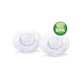 Philips Avent BPA Free Translucent Pacifier, 0-3 Months, ClearPhilips Avent BPA Free Translucent Pacifier