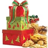 Here'sToTheHolidaysGourmetFoodTower-ChristmasGiftBasket
