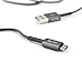 MOS Spring Micro USB Cable with MOS Original Cable Organizer Black Bundle