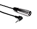 Hosa XVM-110M Right Angle 3.5 mm TRS to XLR3M Microphone Cable, 10 Feet
