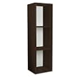 Way Basics Cube Plus Eco-Friendly Modern 3-Shelf Storage Unit, Espresso Wood Grain