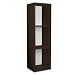 Way Basics Cube Plus Eco-Friendly Modern 3-Shelf Storage Unit, Espresso Wood Grain