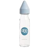 dBb Remond - Biberons REGUL'AIR en verre, t�tine caoutchouc NN - Bleu ciel - 240 ml