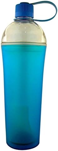 Neon Soft Touch Double Wall Acrylic Highlighter Chiller Bottle Tumbler, 26 oz (Neon Blue)
