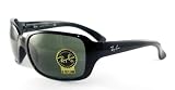 Ray Ban Sunglasses RB 4068 601 Glossy Black/Crystal Green, 60mm