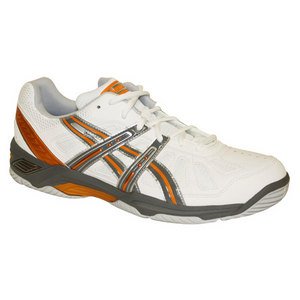 ASICS Men's GEL-Game 2 Tennis Shoe,White/Rain/Sun,9.5 D US