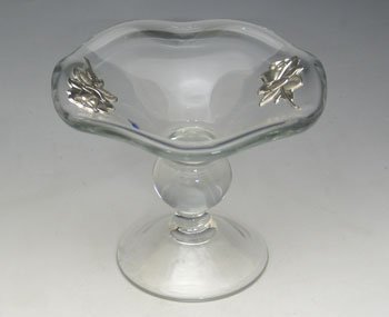 Best Cheap Crystal and Sterling Silver Candy Dish with Rose Design