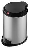 Produkt-Bild: Hailo 0704-330 Tret-Kosmetikeimer T1.4, silber