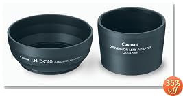 Canon LAH-DC20 Conversion Lens Adapter (LA-DC58E) and Hood (LH-DC40) Set for the S5 IS, S3 IS & S2 IS Digital Camera