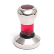 Red Espresso Hand Tamper/ Coffee Tamp - 58mm - Acrylic & Stainless