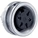 Circular Connector, C091A Series, Panel Mount Receptacle, 12 Contacts, Solder Socket