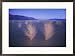 Tumbleweeds glow at twilight near the former Owens Lake Photography Framed Art Poster Print by Phil Schermeister, 29x21