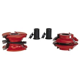 Freud EC-270 Bead Profile Interior Door Rail and Stile Shaper Cutter Set, 3 4-Inch Bore by Freud
