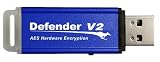 8G DEFENDER V2 256BIT ENCRYPTEDEXT FLASH DRIVE W/ AV