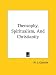 Book Theosophy, Spiritualism, And Christianity