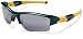 Oakley Men's Flak Jacket XLJ Oakland Athletics Sunglasses,Green & Yellow Frame/Black Lens,one size