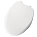 Mayfair 19160NISL-000 Alesio Italian Crafted Coralink Oblong Toilet Seat, White