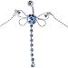 SWAROVSKI Light Blue Gem DRAGONFLY Belly Chain