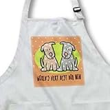 S. Fernleaf Designs Pet Parents DOGS - World s Best Dog Mom Cute Cartoon Puppies Pets Animals - Aprons