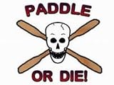 **PADDLE OR DIE** Kayaking Window Decal
