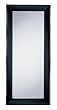 Bevelled Leaning Mirror With Cappuccino Finish in Solid Wood Frame By Coaster Furniture