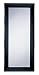Bevelled Leaning Mirror With Cappuccino Finish in Solid Wood Frame By Coaster Furniture