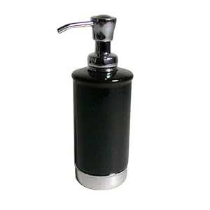 InterDesign York Pump, Black/Chrome