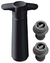 Vacuvin Vacuum Wine Saver Black Giftpack Pump & 2 Stoppers