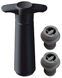 Vacuvin Vacuum Wine Saver Black Giftpack Pump & 2 Stoppers