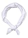 New Solid Color Cotton Bandanas - (5 Different Colors), White