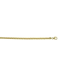 18KT Yellow Wheat 3.3mm Necklaces Length = 20