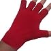 RED UNISEX WARM HALF FINGER STRETCHY KNIT GLOVES