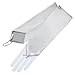 ZaZa Bridal Stretch Satin Fingerless Gloves Below-The-Elbow Length 8BL-Silver