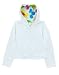 Melissa and Doug Bee Posh Kids White Daisy Fleece Lined Hoodie