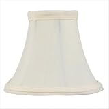 Shades - Chandelier Clip On Lamp Shade - Ivory Silk - B5506