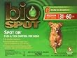 Bio Spot Spot On for Dogs 31-60 lbs., 6 Month Supply