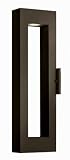 Atlantis 2 Light 24 Inch Contemporary Outdoor Halogen Wall Sconce in Bronze